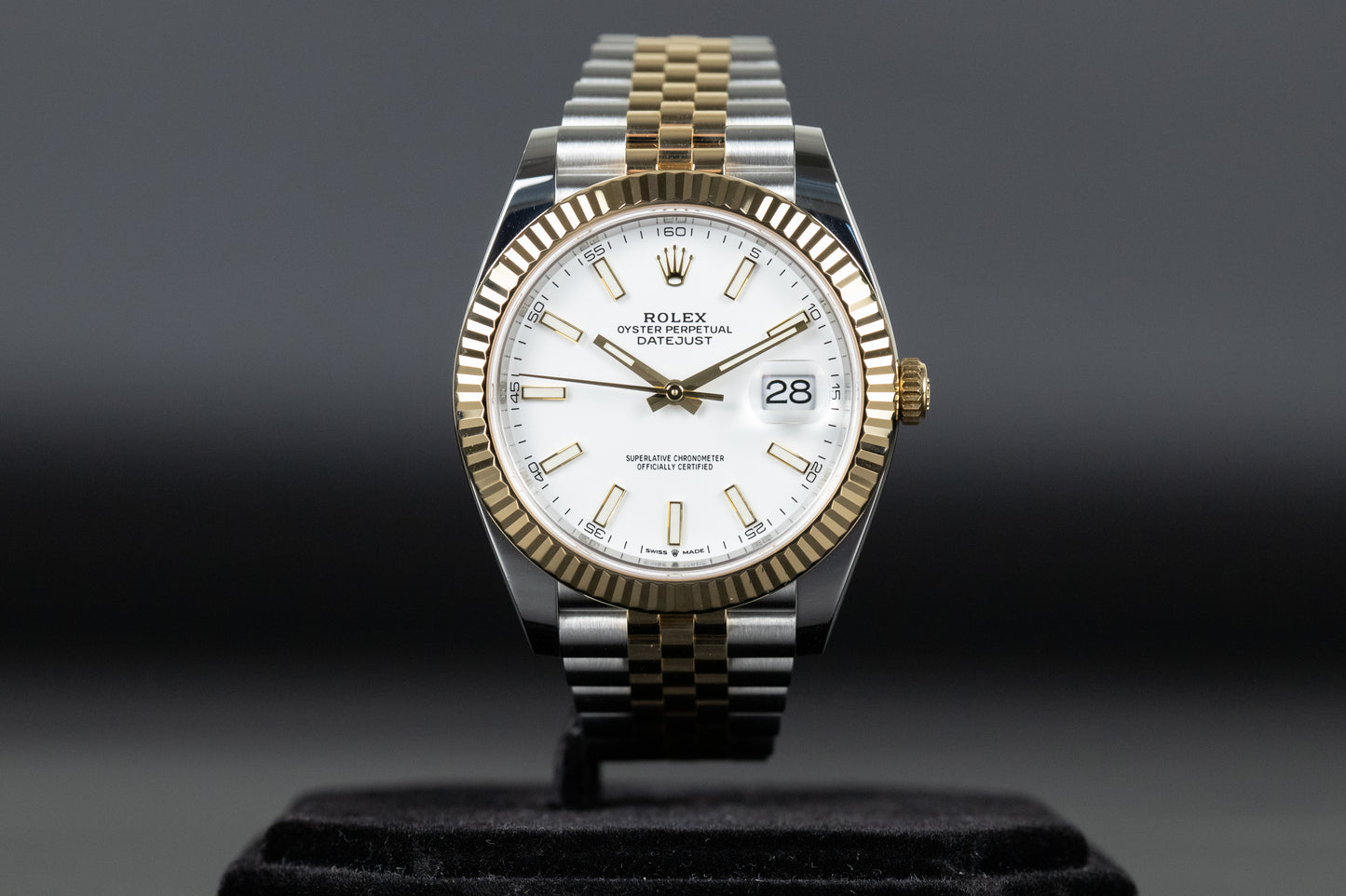 Rolex 126333 Datejust 41 18k/SS White Dial