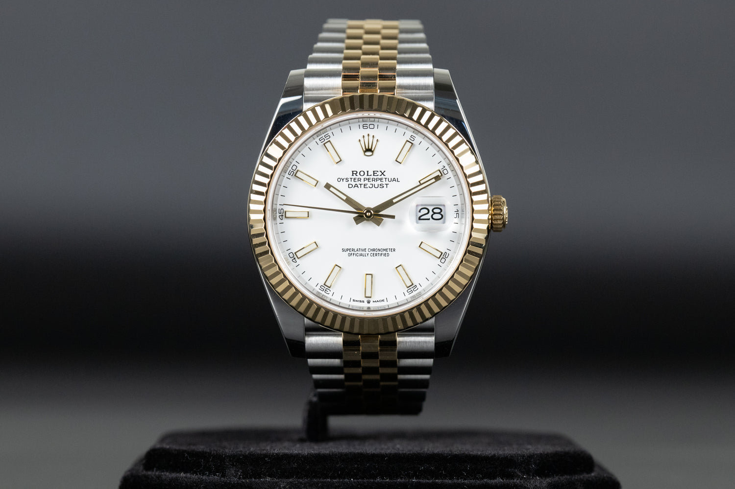 Rolex 126333 Datejust 41 18k/SS White Dial