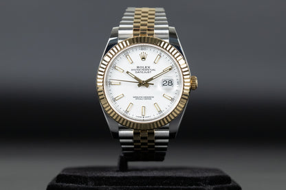 Rolex 126333 Datejust 41 18k/SS White Dial
