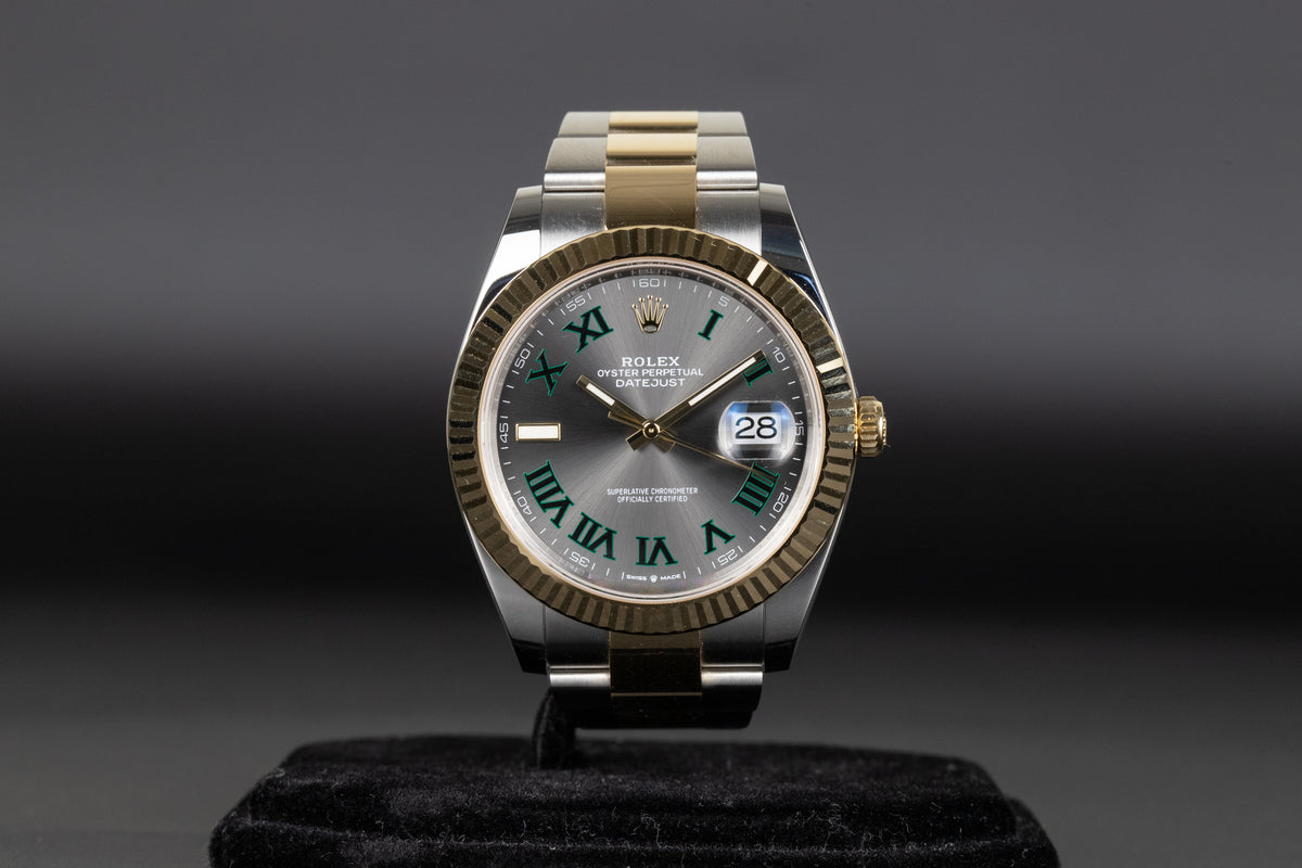 Rolex<br>126333 Datejust 41 18k/SS Wimbledon Dial