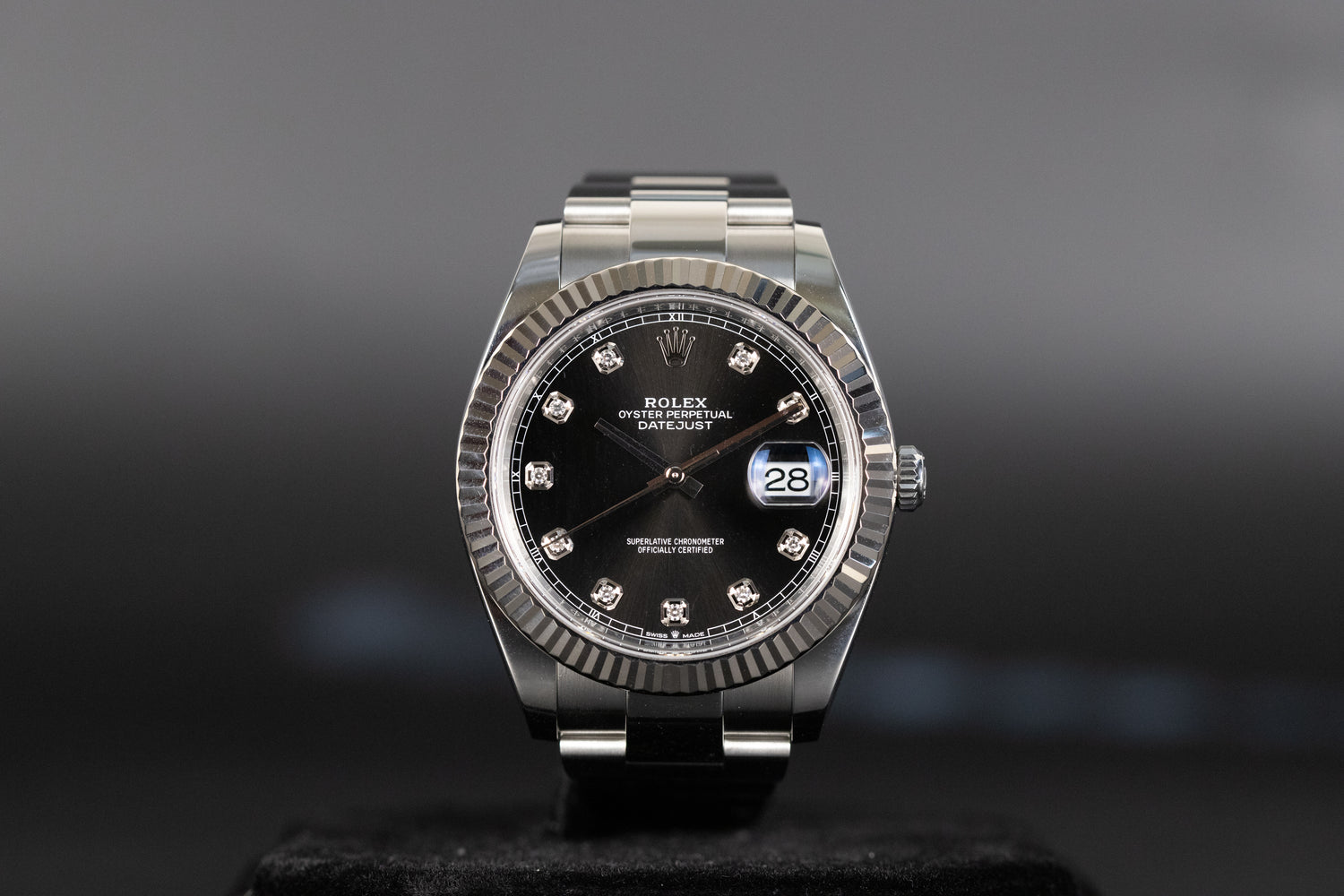 Rolex 126334 Datejust 41 Black Diamond Dial