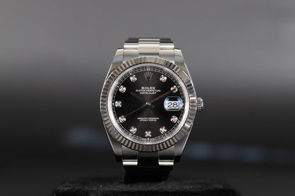 Rolex 126334 Datejust 41 Black Diamond Dial