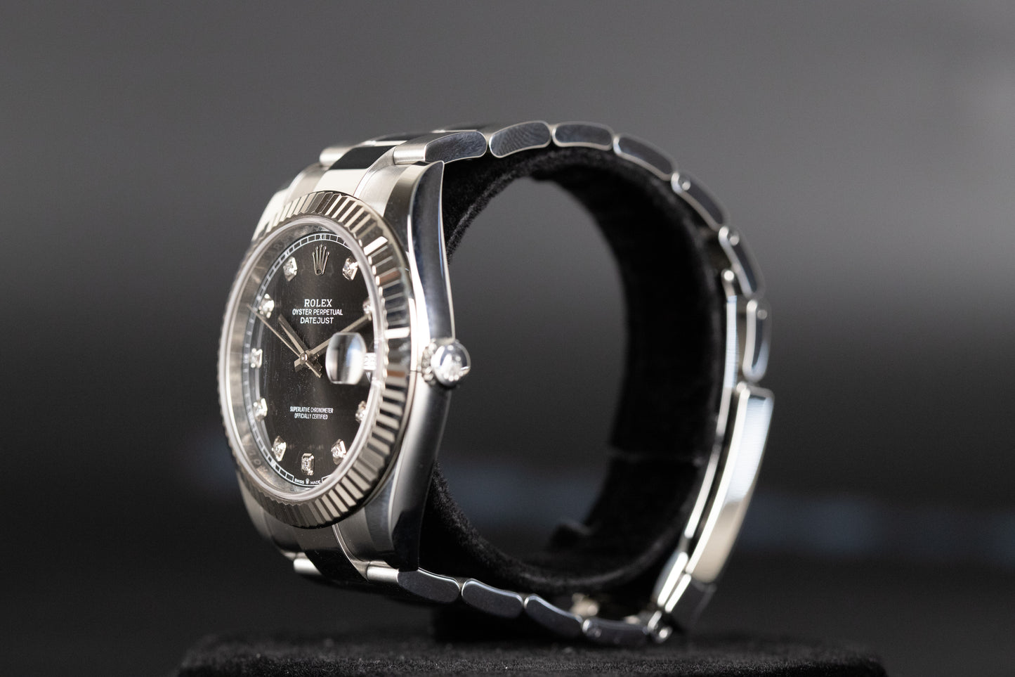 Rolex 126334 Datejust 41 Black Diamond Dial
