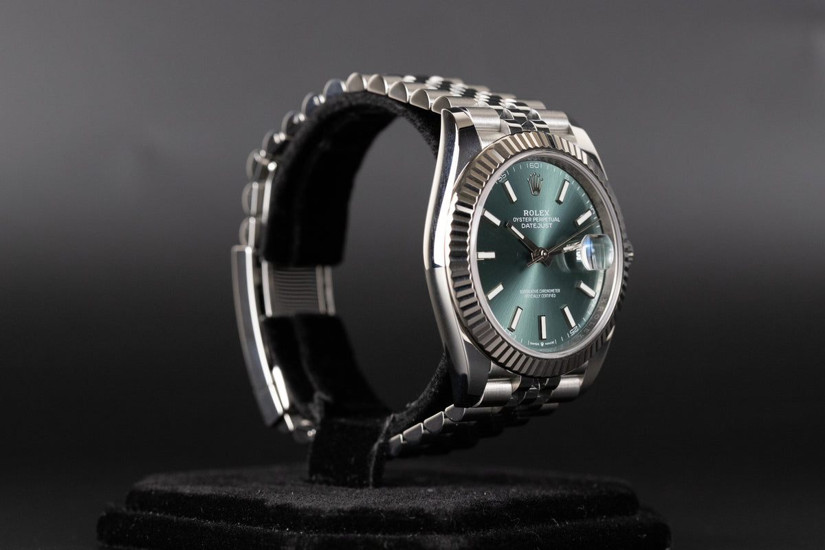 Rolex<br>126334 Datejust 41 Mint Green Dial