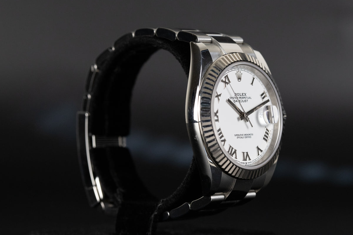 Rolex<br>126334 Datejust 41 White Roman Numeral Dial