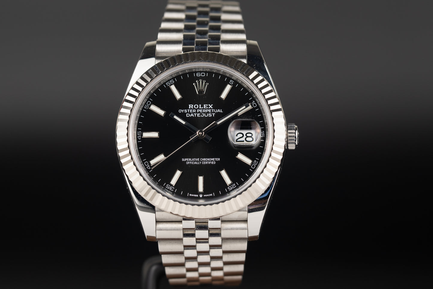 Rolex 126334 Datejust 41 Black Dial Jubilee