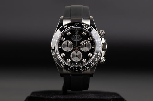 Rolex 126519LN Daytona Black Diamond Dial Oysterflex