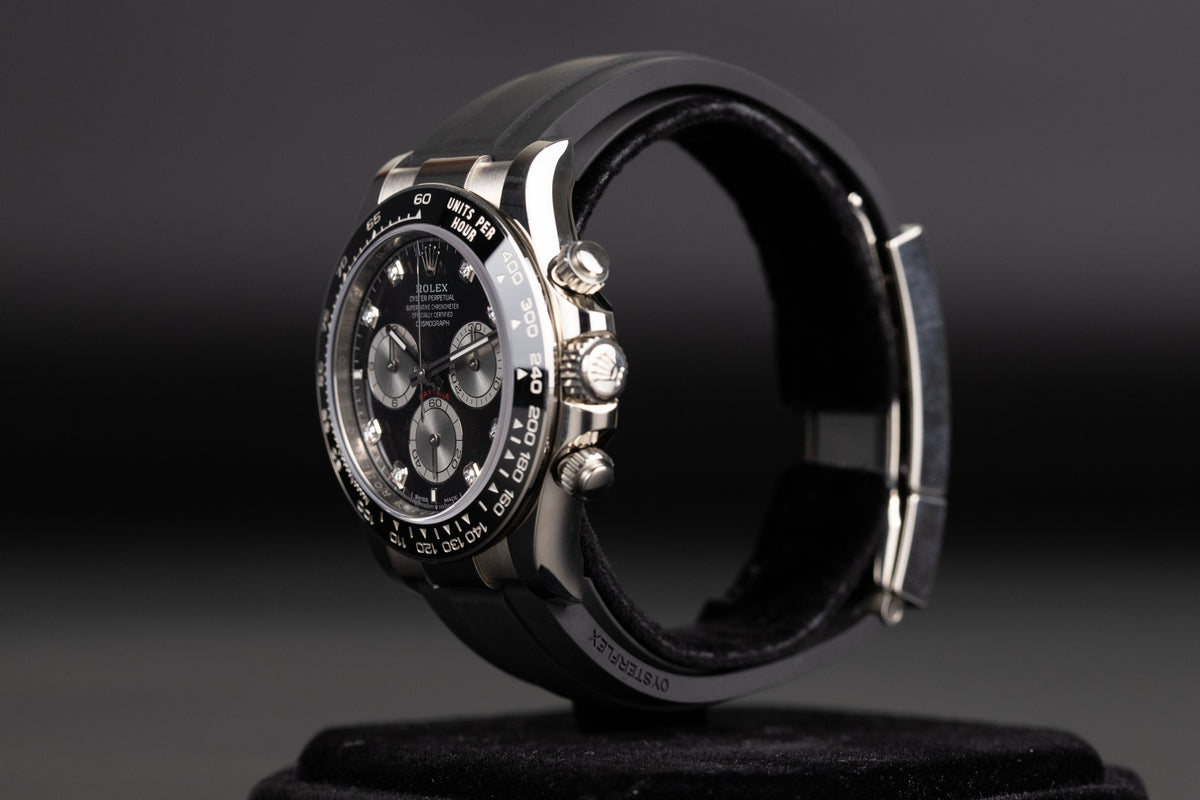 Rolex<br>126519LN Daytona Black Diamond Dial Oysterflex