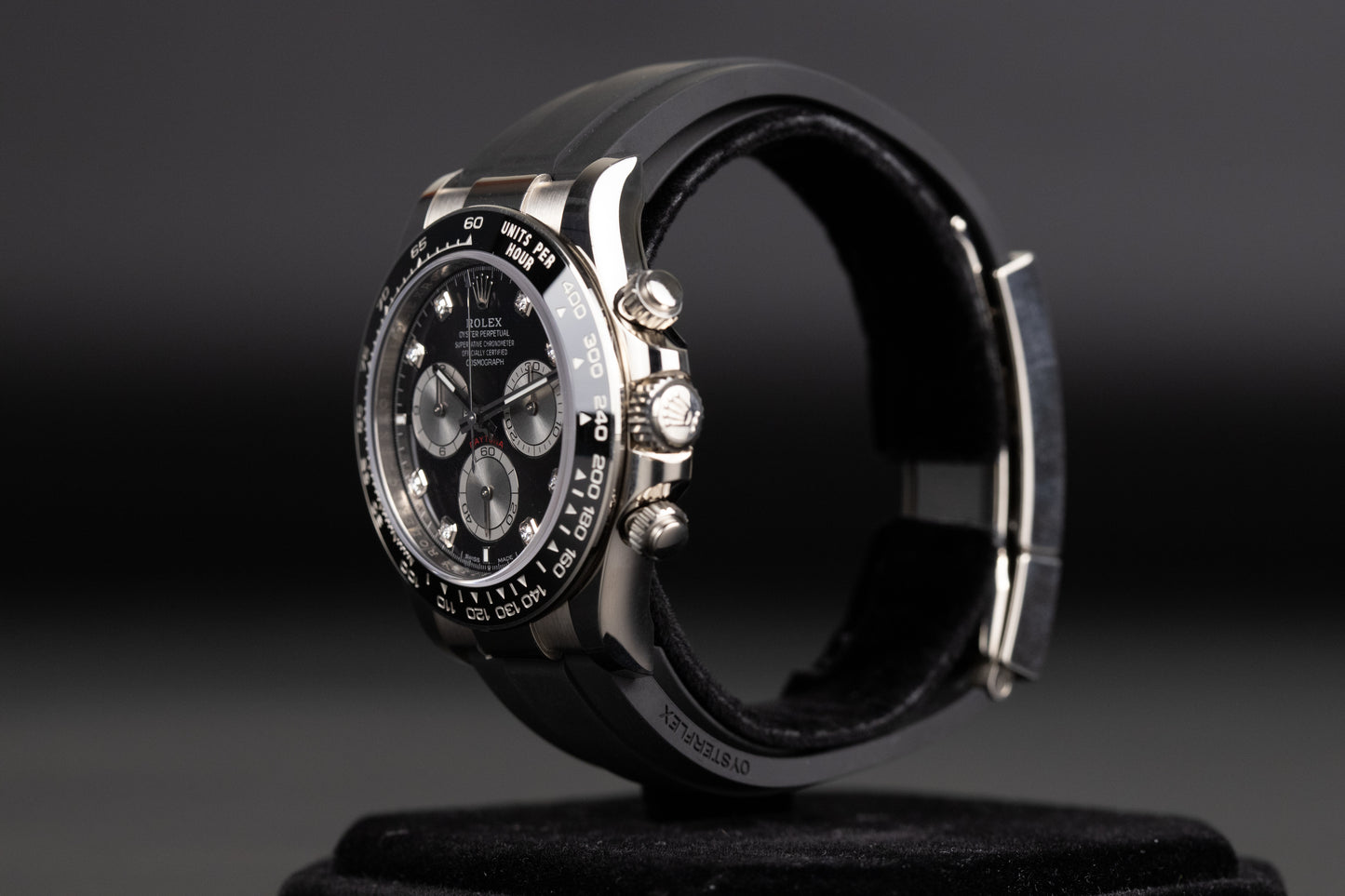 Rolex 126519LN Daytona Black Diamond Dial Oysterflex