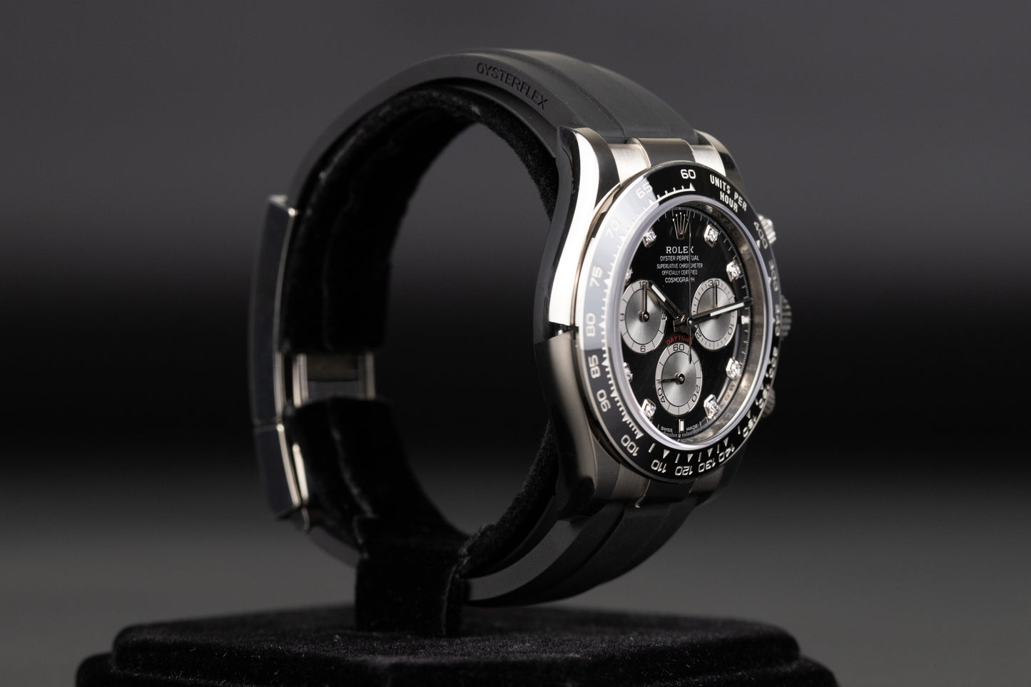 Rolex 126519LN Daytona Black Diamond Dial Oysterflex