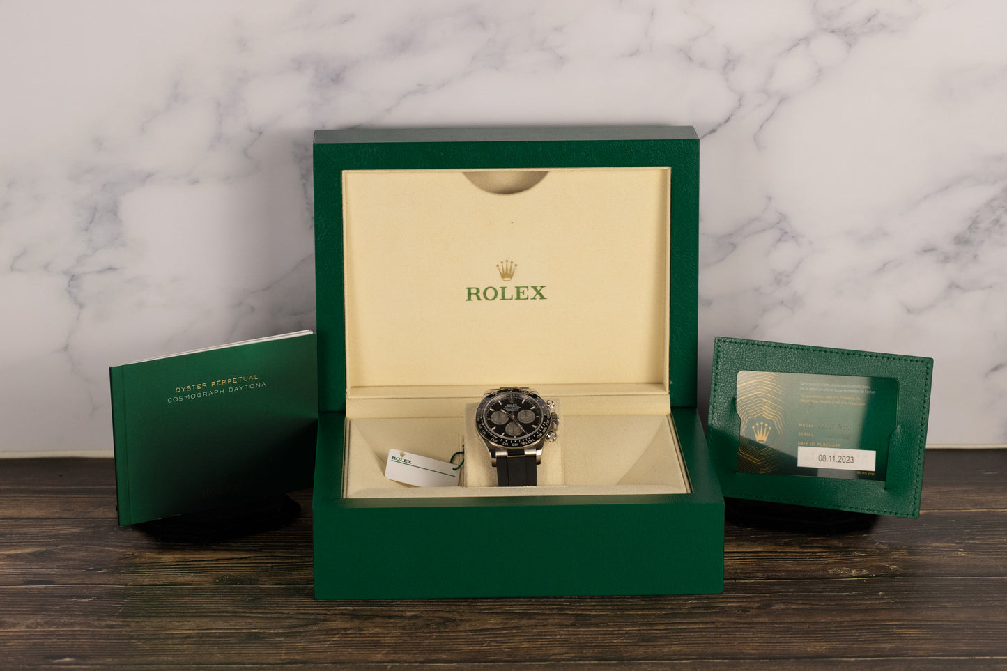 Rolex 126519LN Daytona Black Dial Oysterflex
