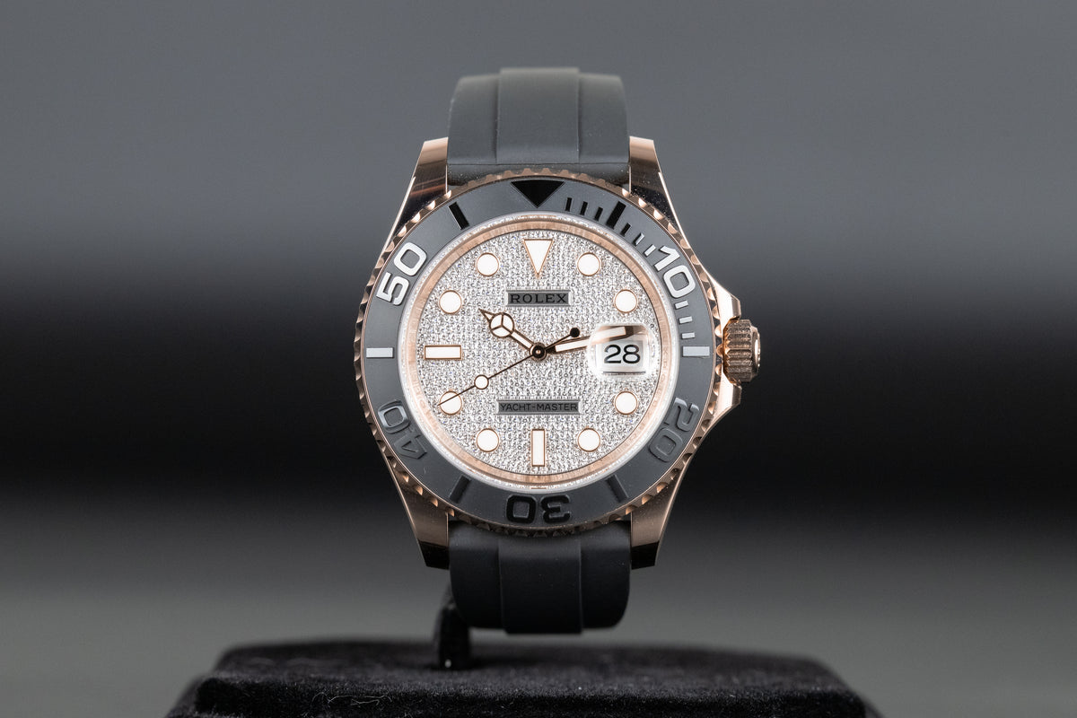 Rolex 126655 Yacht-Master 40 Oysterflex Pave Diamond Dial