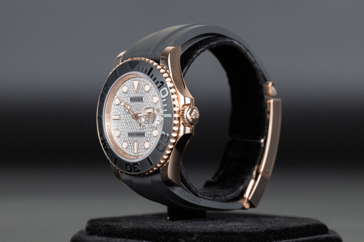 Rolex 126655 Yacht-Master 40 Oysterflex Pave Diamond Dial