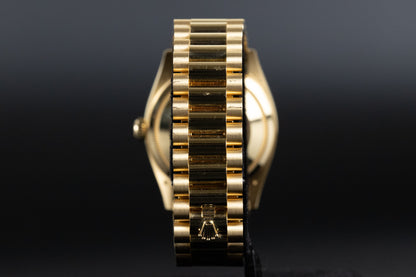 Rolex 128238 Day-Date 36 Champagne Diamond Dial