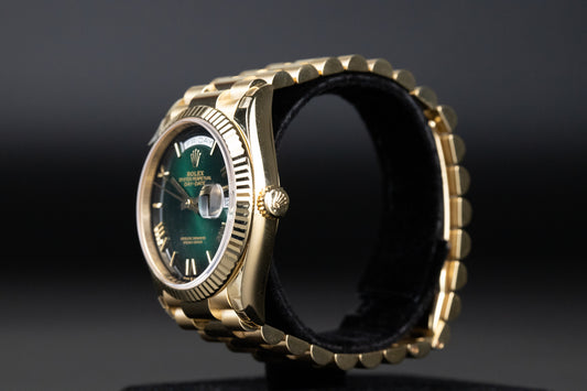 Rolex 128238 Day-Date 36 Green Ombre Dial