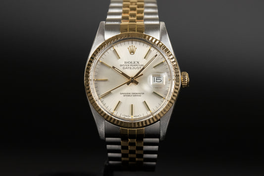 Rolex 16013 Datejust 36 SS/18k Silver Dial