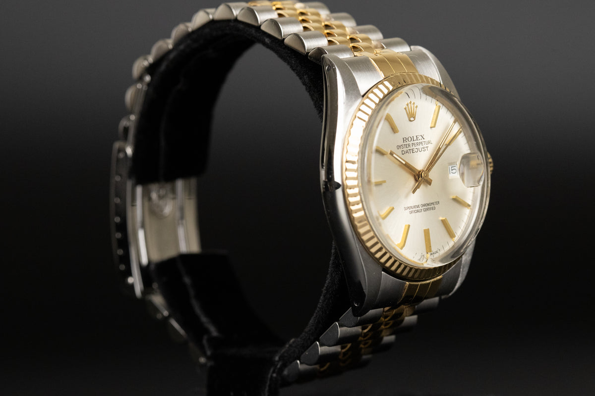 Rolex<br>16013 Datejust 36 SS/18k Silver Dial