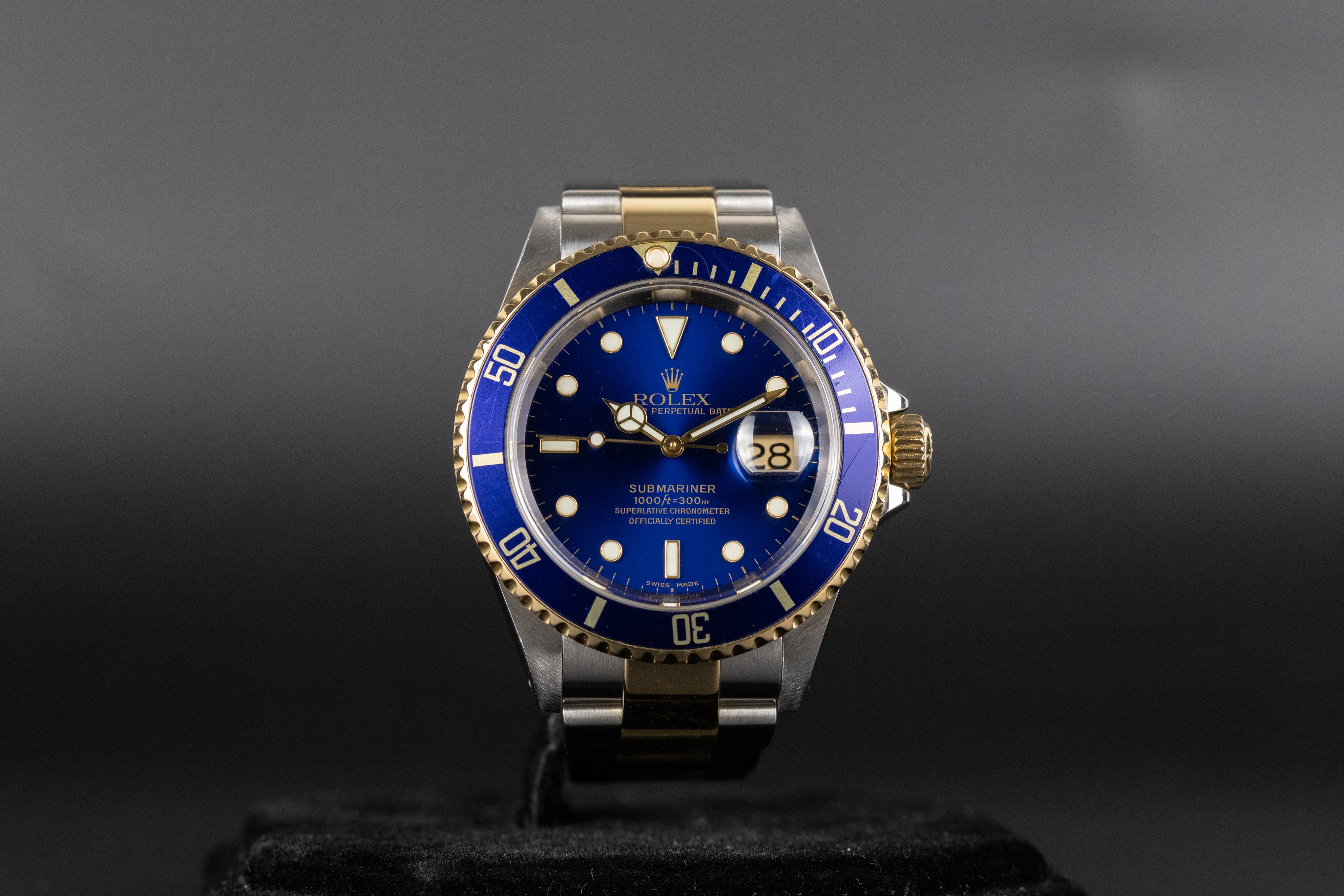 Rolex 16613 Submariner SS/18k Blue Dial – Newport Watch Club