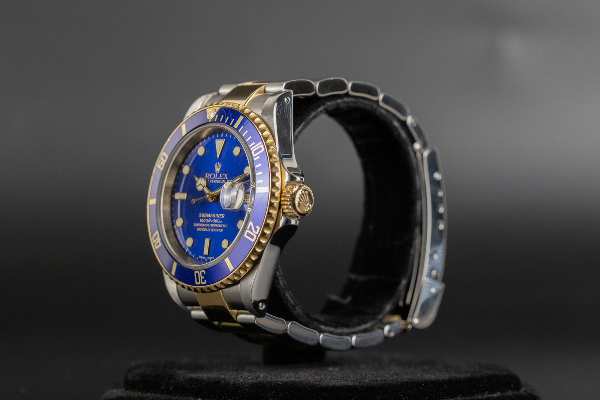 Rolex<br>16613 Submariner SS/18k Blue Dial