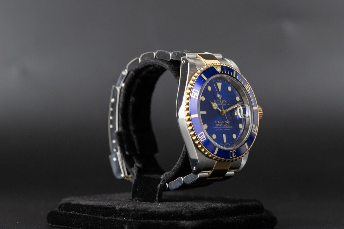 Rolex<br>16613 Submariner SS/18k Blue Dial