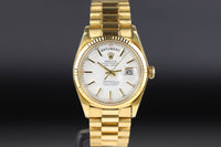 Rolex<br>1803 DayDate 36 White Quarters Dial Tiffany & Co. Stamp