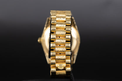 Rolex 1807 DayDate 36 Bark Champagne Tiffany Dial