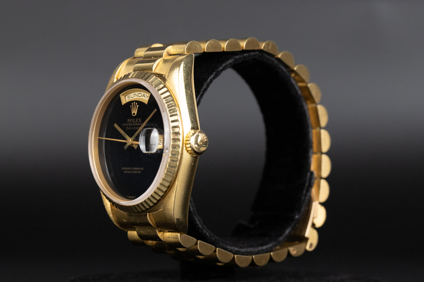 Rolex 18238 DayDate 36 Onyx Dial