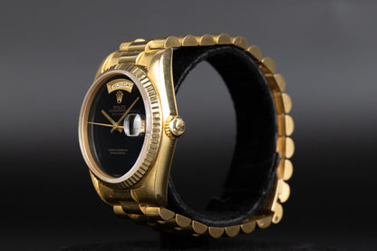 Rolex 18238 DayDate 36 Onyx Dial