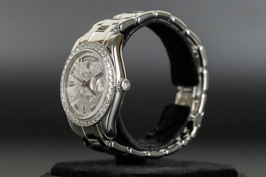 Rolex 18946 Day-Date Masterpiece Platinum Meteorite Diamond Dial