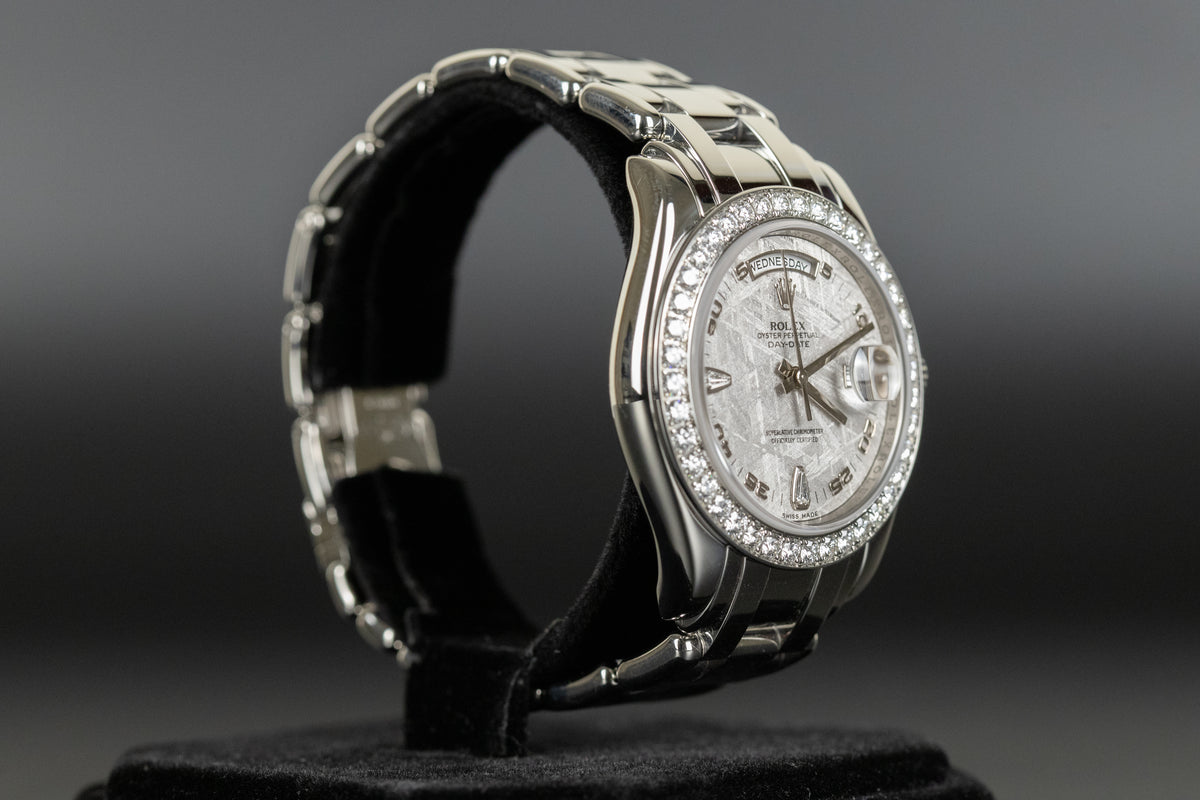 Rolex<br>18946 Masterpiece Platinum Meteorite Diamond Dial
