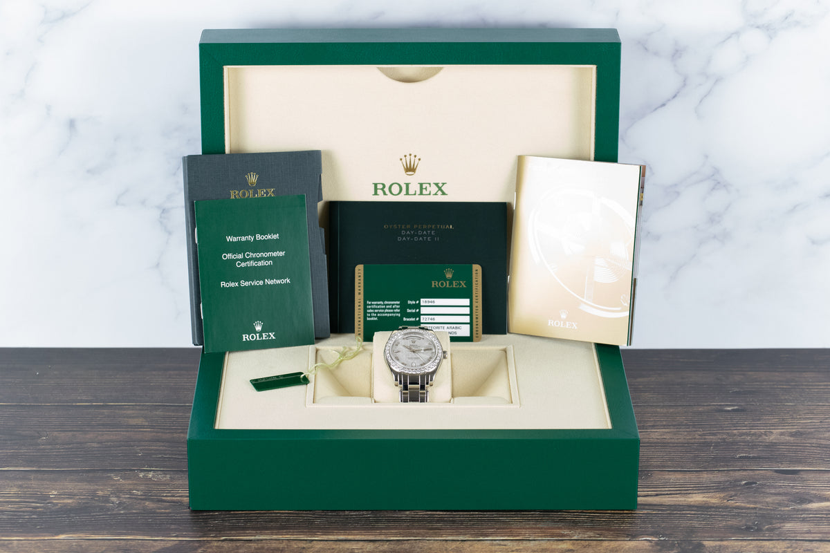 Rolex<br>18946 Masterpiece Platinum Meteorite Diamond Dial
