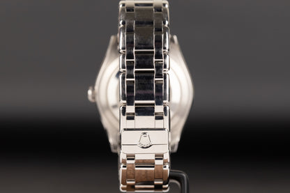 Rolex 18956BR Day-Date Masterpiece Platinum Silver Diamond Dial Baguette Diamond Bezel