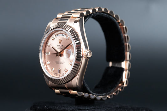 Rolex 218235 DayDate II Pink Diamond Dial