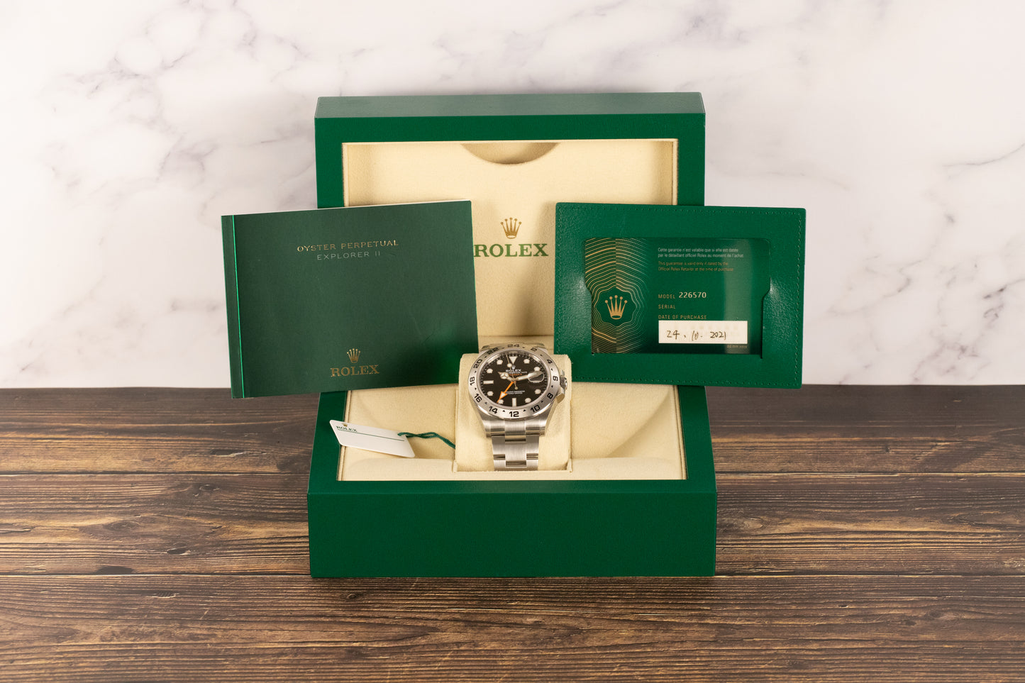 Rolex 226570 Explorer II Black Dial