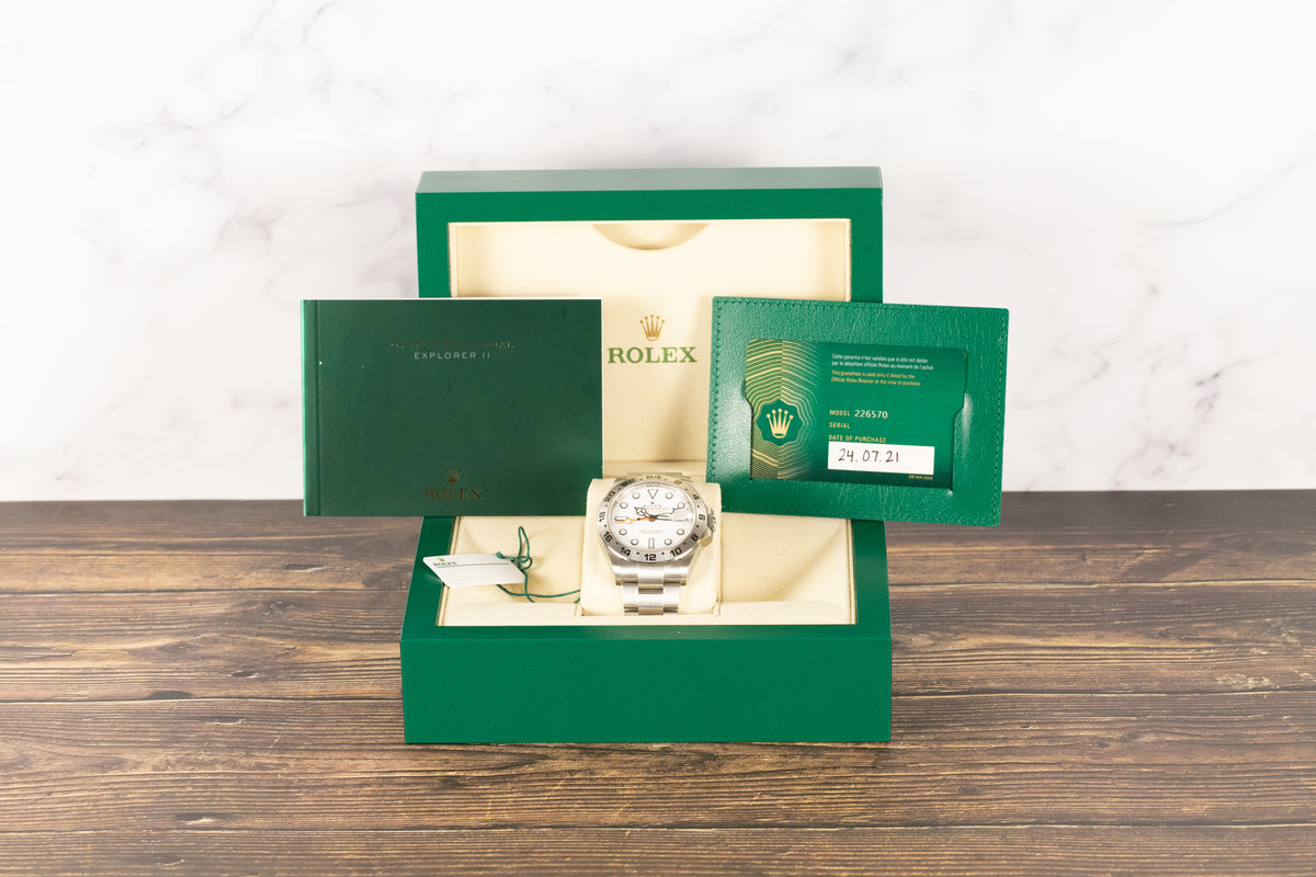 Rolex<br>226570 Explorer II White Dial