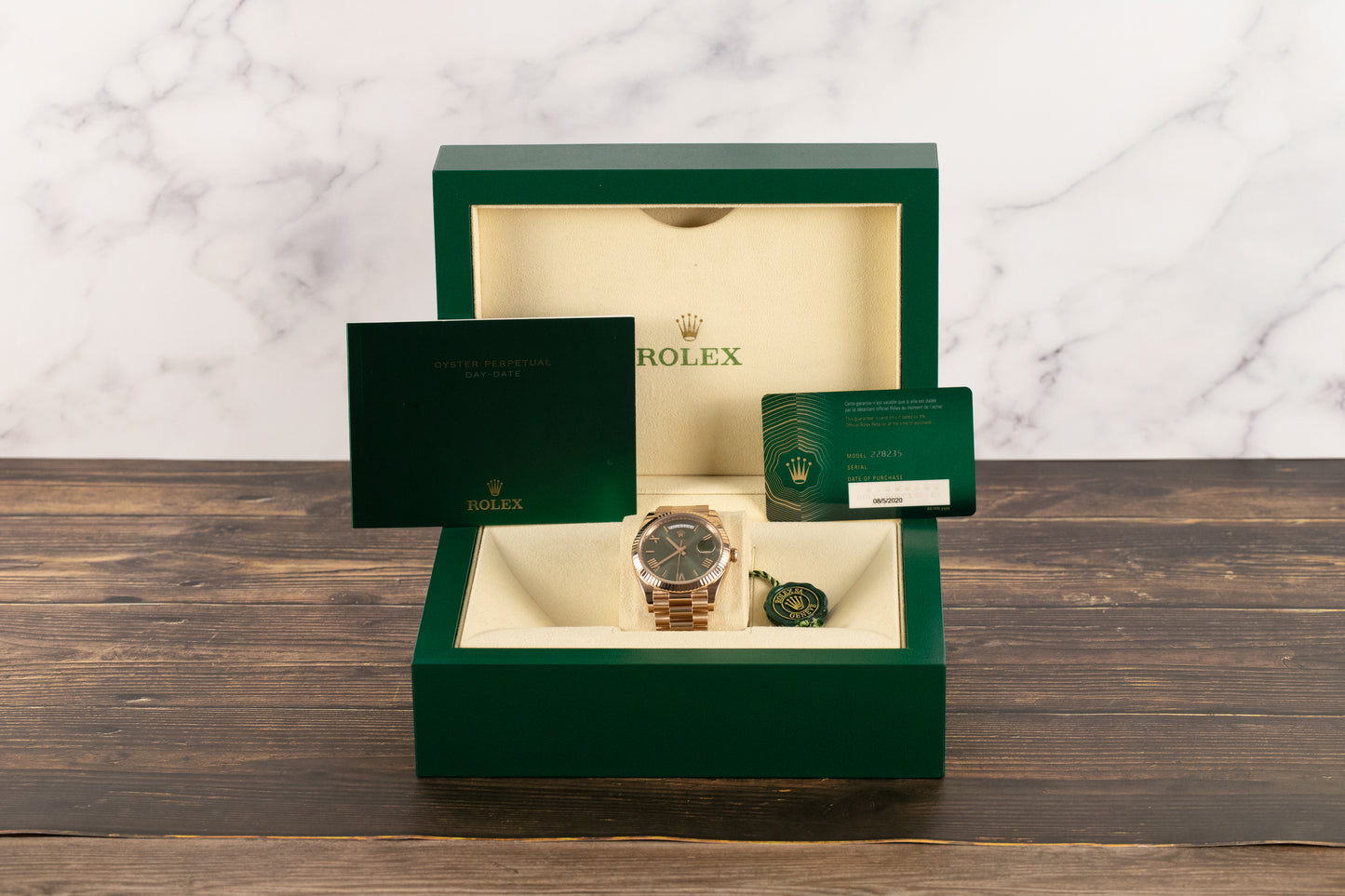 Rolex 228235 DayDate 40 Olive Green Dial