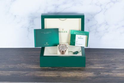 Rolex 228235 DayDate 40 Sundust Baguette Diamond Dial