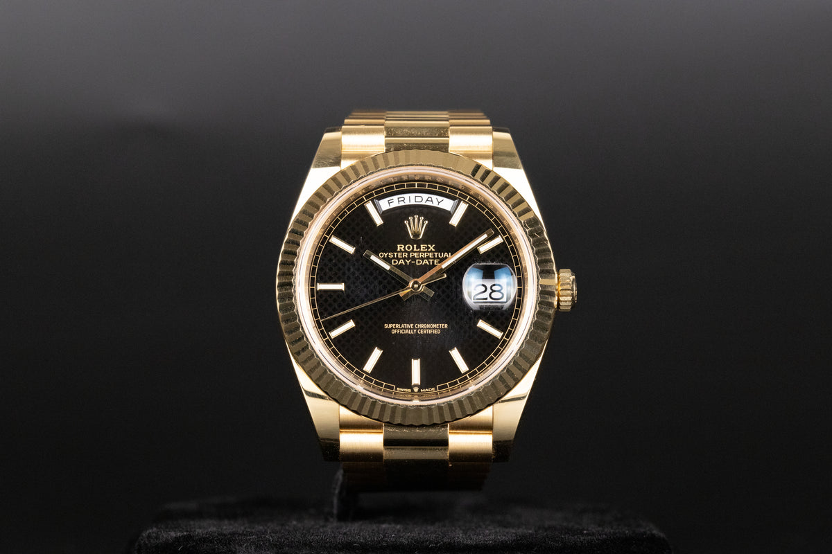 Rolex<br>228238 DayDate 40 Black Index Dial