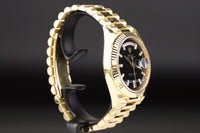 Rolex<br>228238 DayDate 40 Baguette Diamond Black Onyx Dial