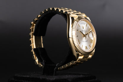 Rolex 228238 DayDate 40 Silver Roman Numeral Dial