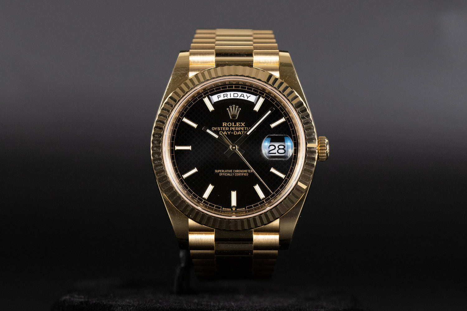 Rolex 228238 DayDate 40 Black Index Dial