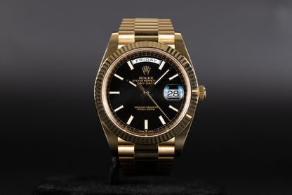 Rolex 228238 DayDate 40 Black Index Dial