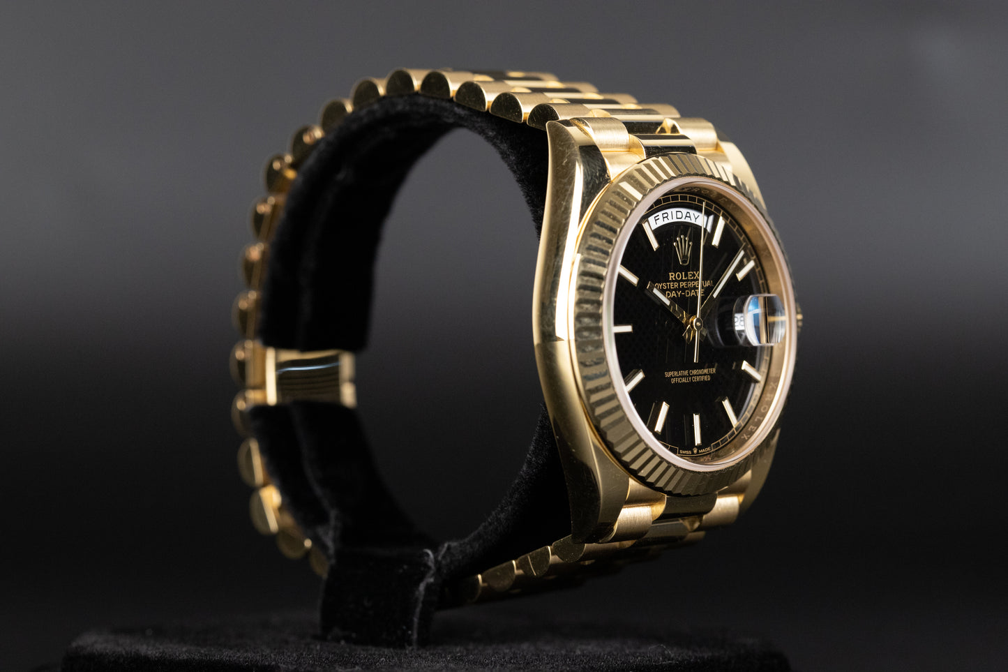 Rolex 228238 DayDate 40 Black Index Dial