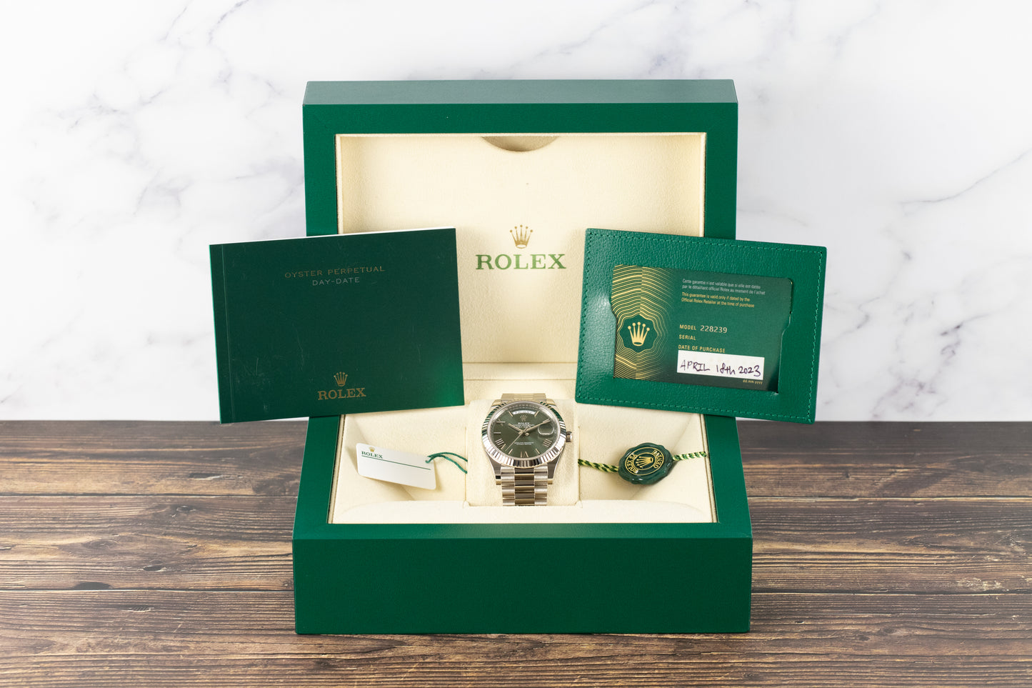 Rolex 228239 DayDate 40 Green Dial