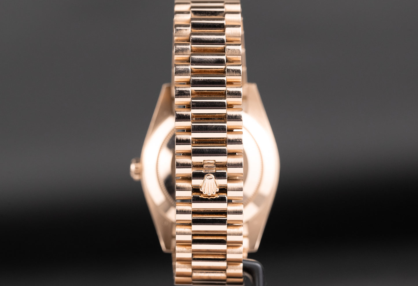 Rolex 228345RBR DayDate 40 Rose Gold Diamond Bezel Olive Green Dial