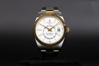 Rolex<br>326933 Sky-Dweller SS/18k White Dial