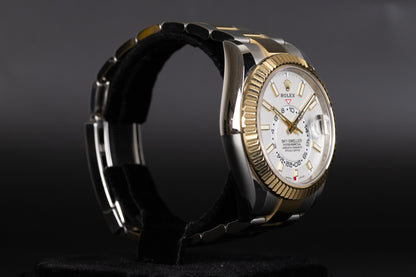 Rolex 326933 Sky-Dweller SS/18k White Dial