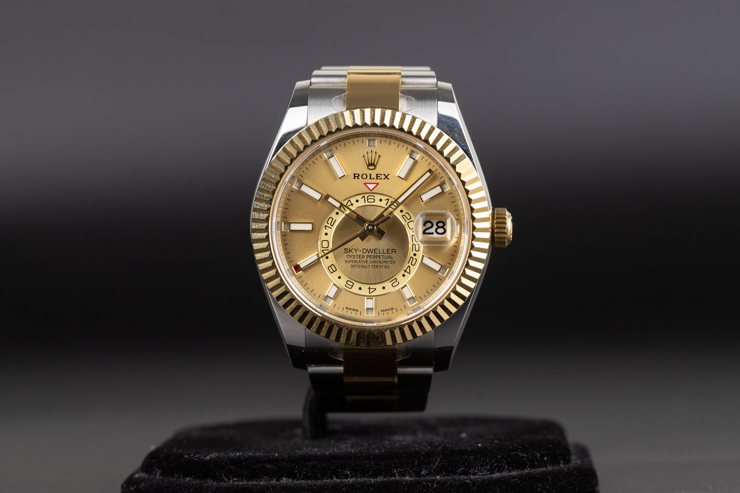 Rolex 326933 Sky-Dweller SS/18k Champagne Dial
