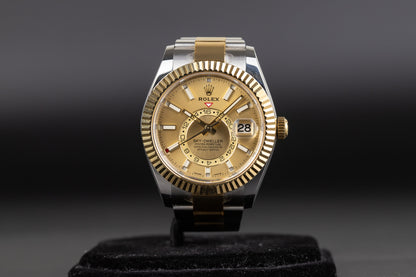 Rolex 326933 Sky-Dweller SS/18k Champagne Dial