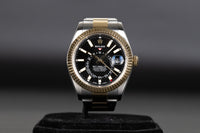 Rolex<br>326933 Sky-Dweller SS/18k Black Dial